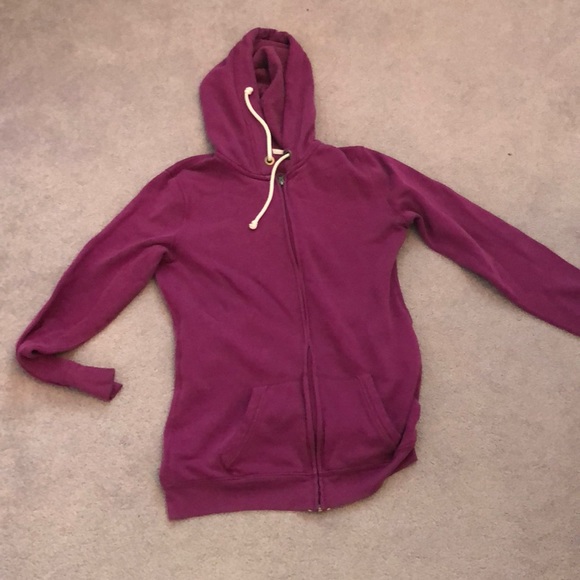 Jackets & Blazers - Purple long sleeve hoodie